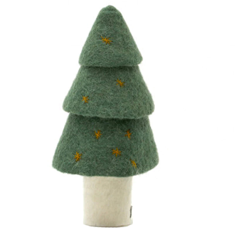 Muskhane | felt Christmas tree decoration | olive