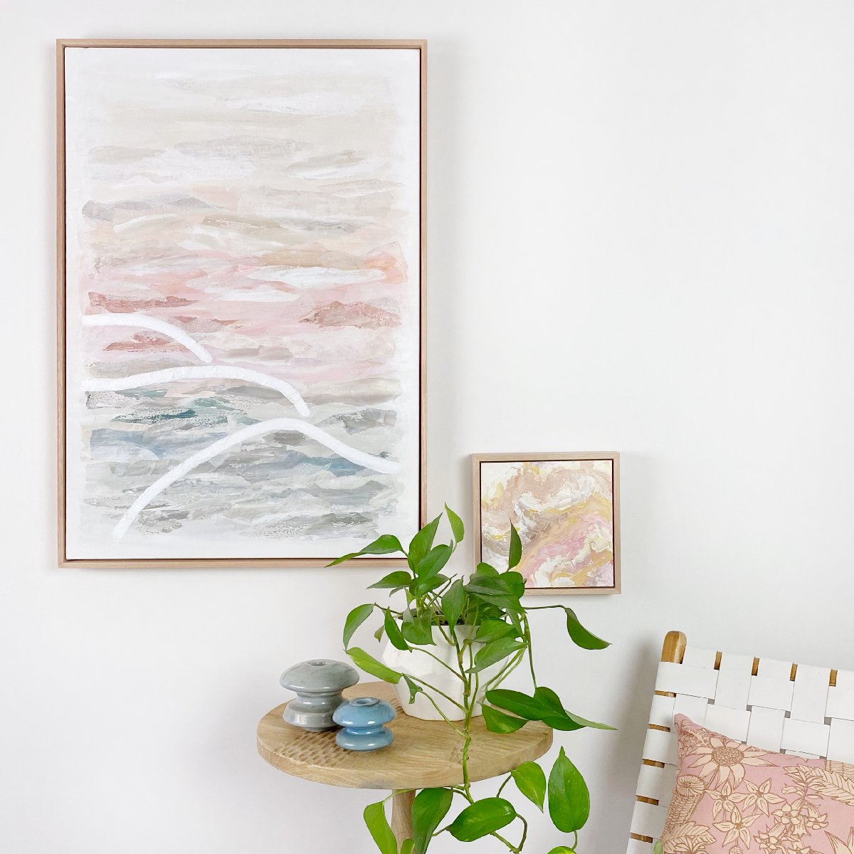 "Look Beyond" - mixed media framed wall art