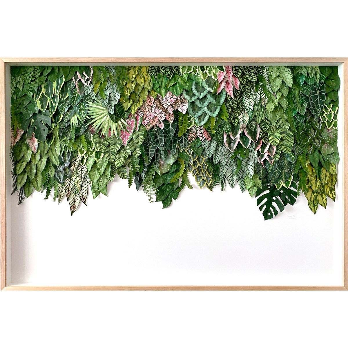 mondocherry greenwall artwork "Gunung Malu"