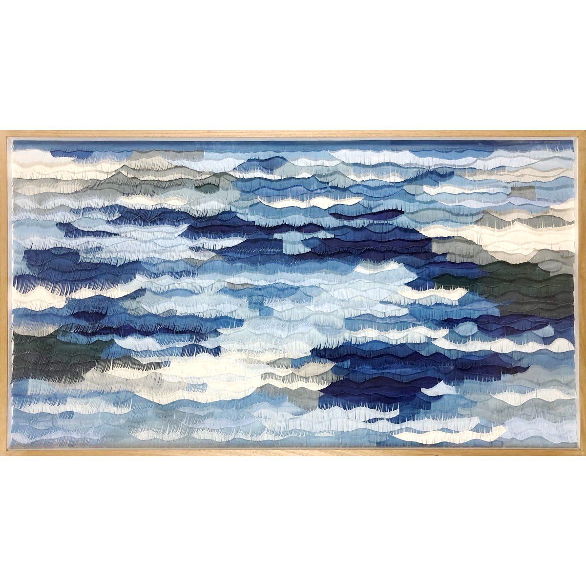 mondocherry out of the blue paper framed wall art