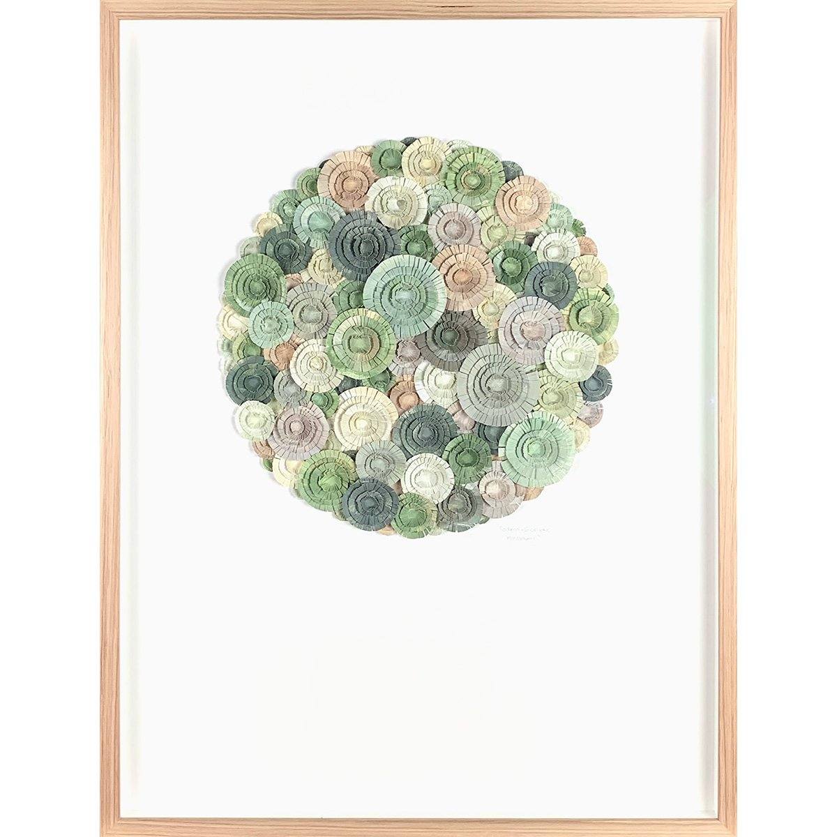 mondocherry rockpool eucalyptus paper artwork