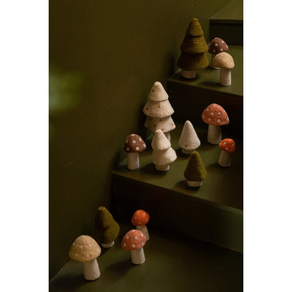 mondocherry - Muskhane | felt dotty mushroom | small | litchee - collection
