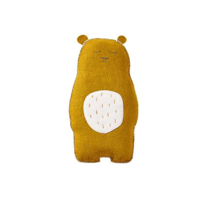 Muskhane - kids cushion grizzly bear - pollen