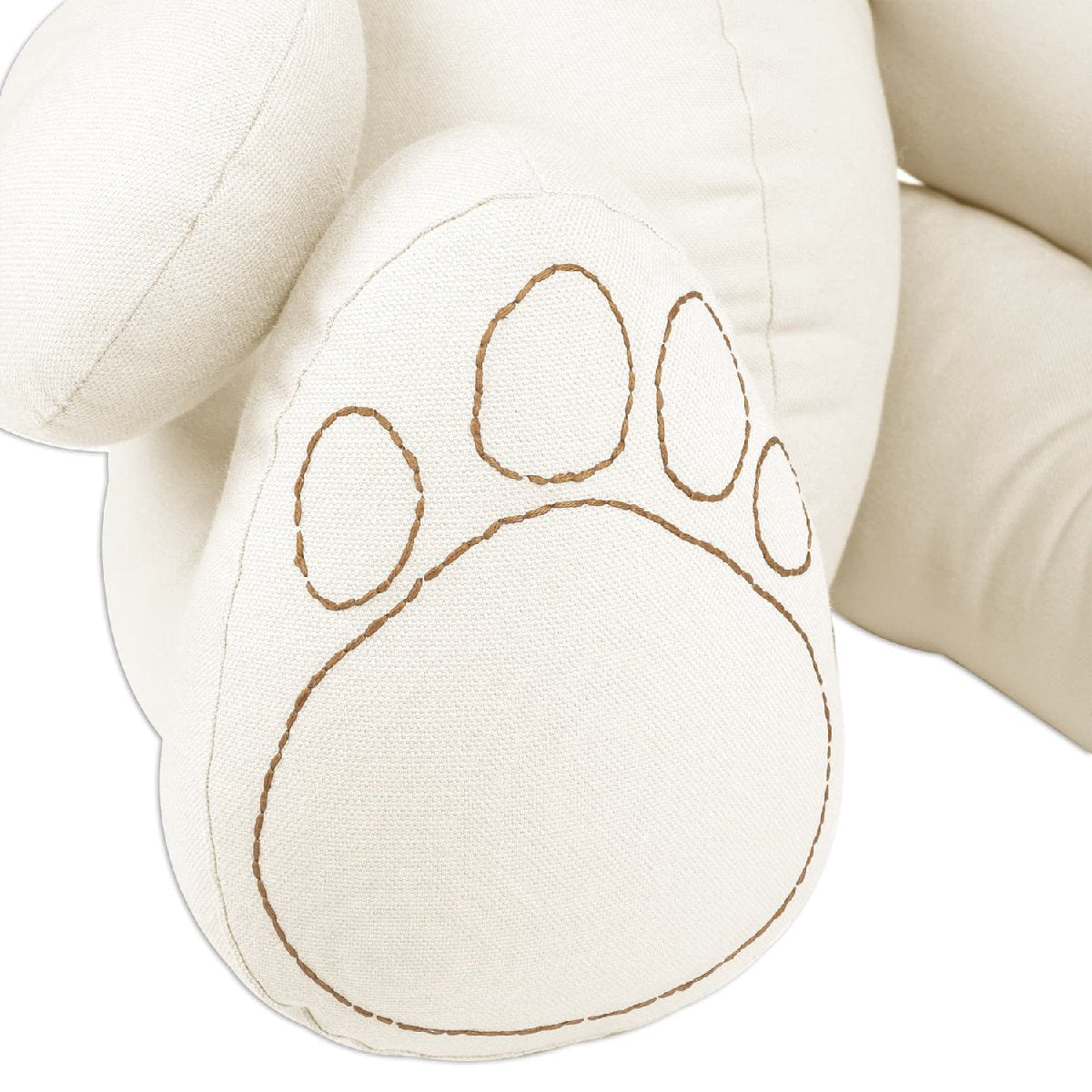 mondocherry - Numero74 | Ted bear cushion | white | small - foot