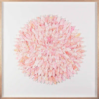 mondocherry - juju hat paper feather artwork - "pink swan"