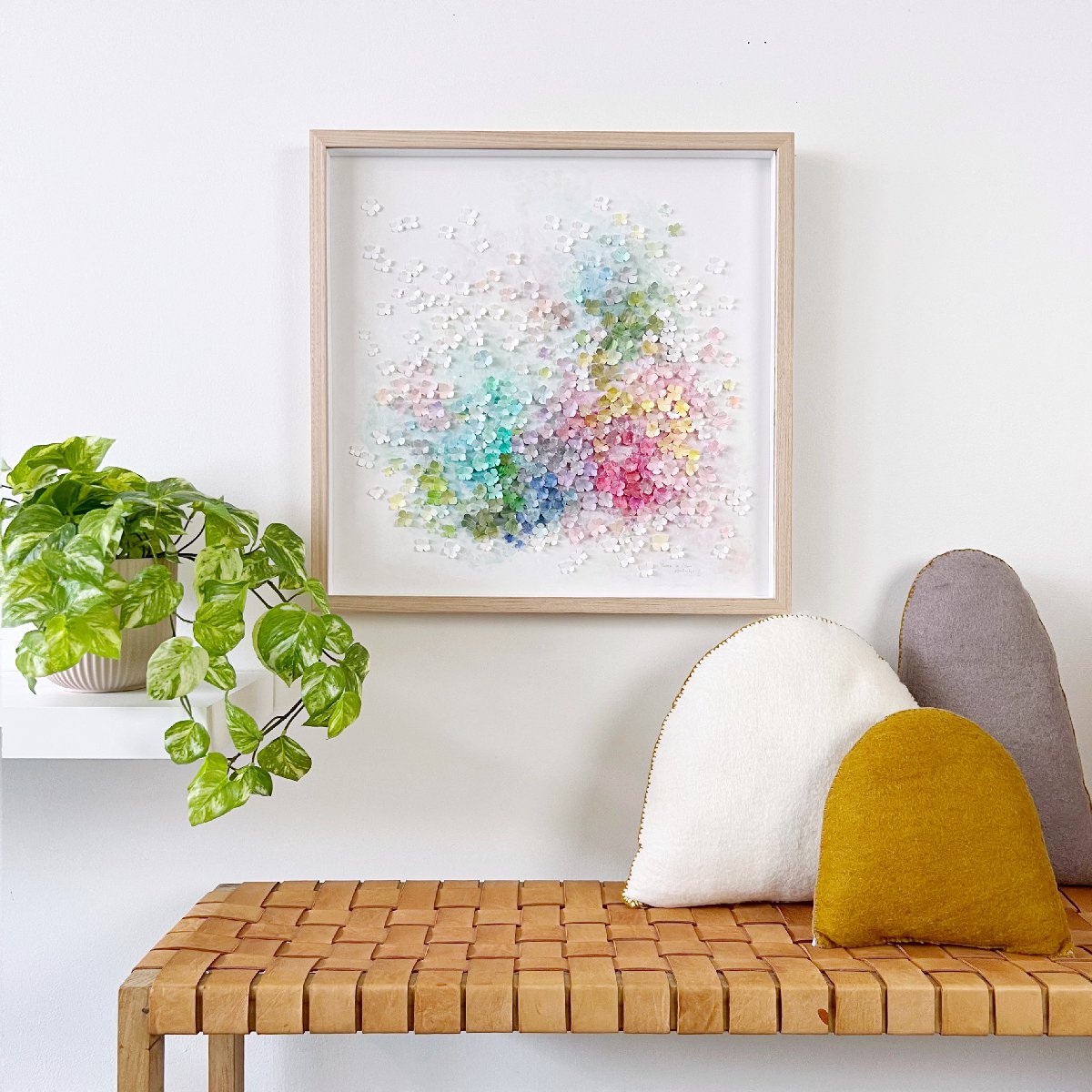 "dream in colour" - paper wall art - scattered collection