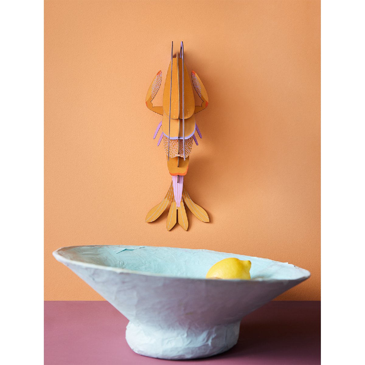 mondocherry - Studio Roof | amber langoustine wall decoration - wall
