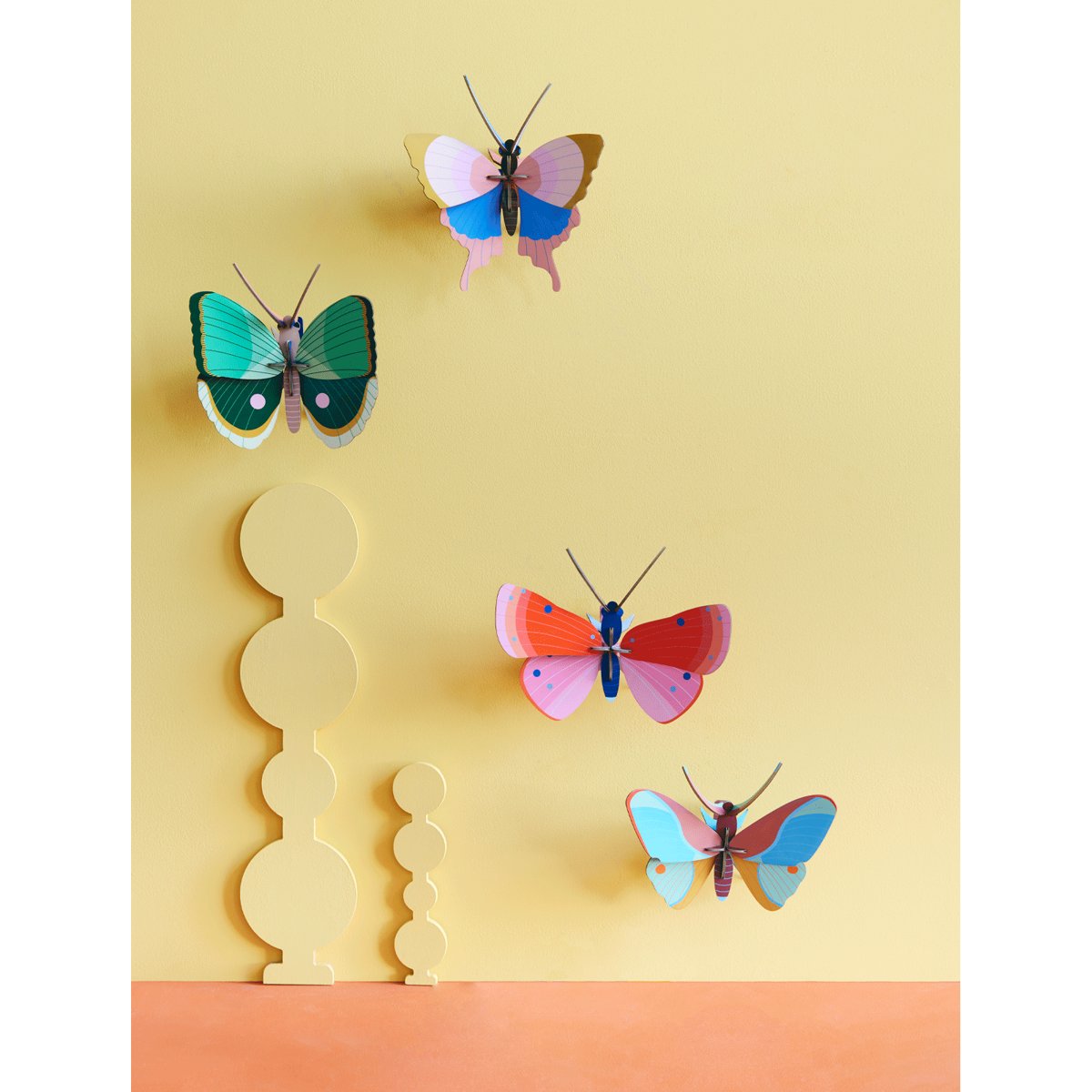 mondocherry - Studio Roof | fern striped butterfly wall decor - display