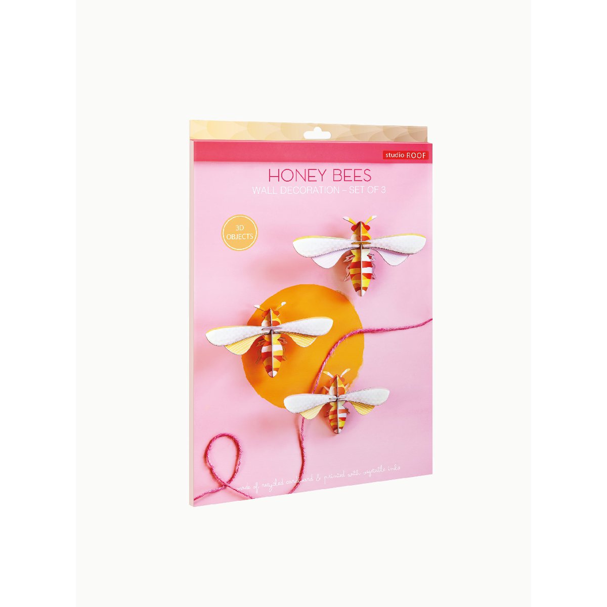 Studio Roof | honey bees | set of 3 | wall decor - package