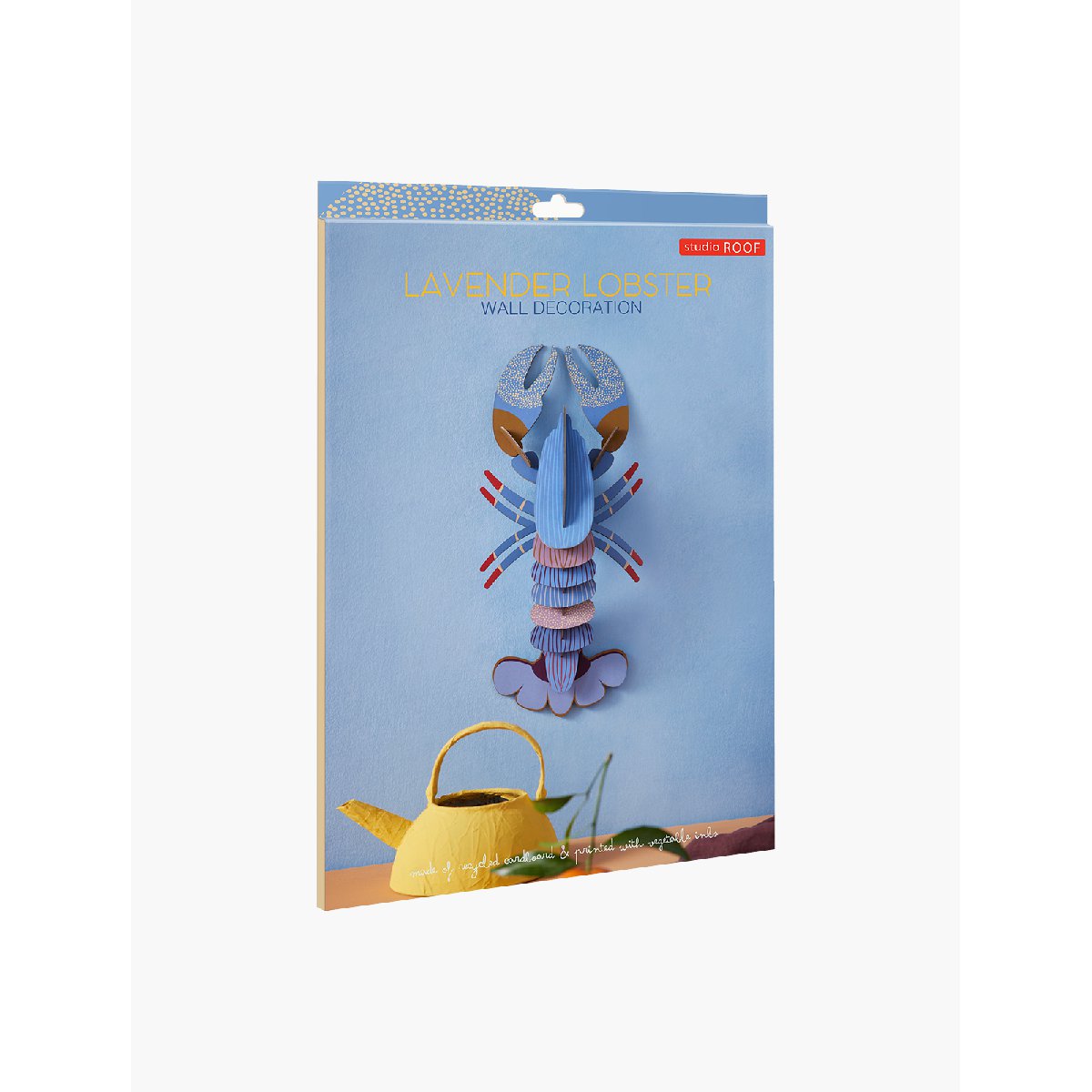 mondocherry - Studio Roof | lavender lobster wall decor - box