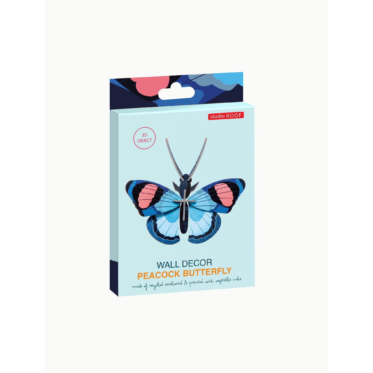 Studio Roof | peacock butterfly wall decor - package