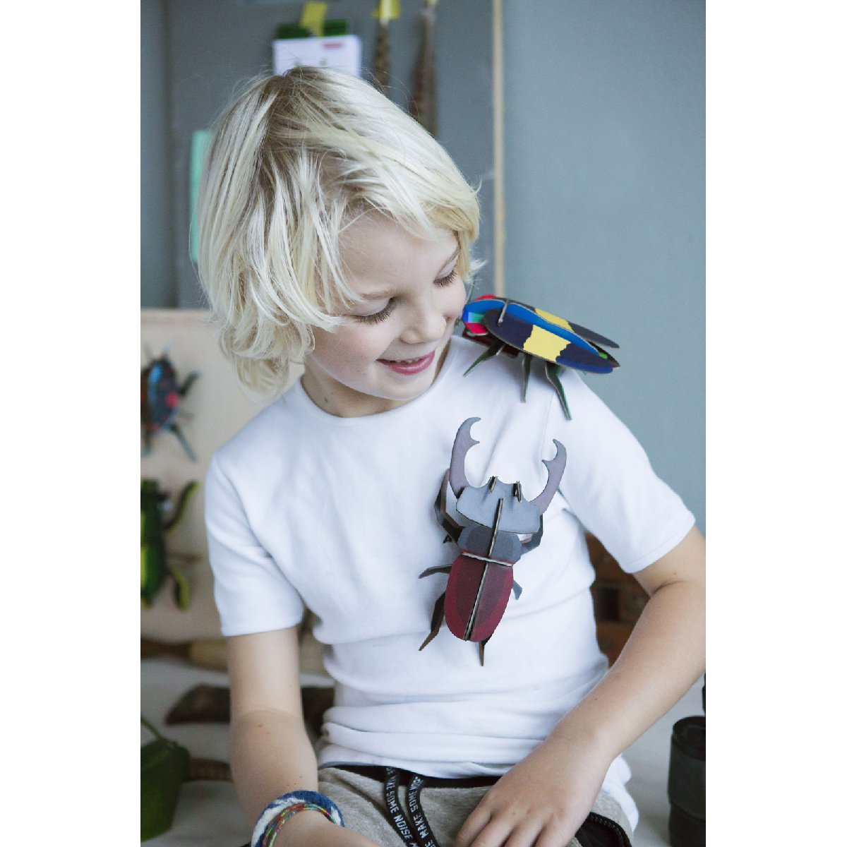 Studio Roof | stag beetle wall decor - play