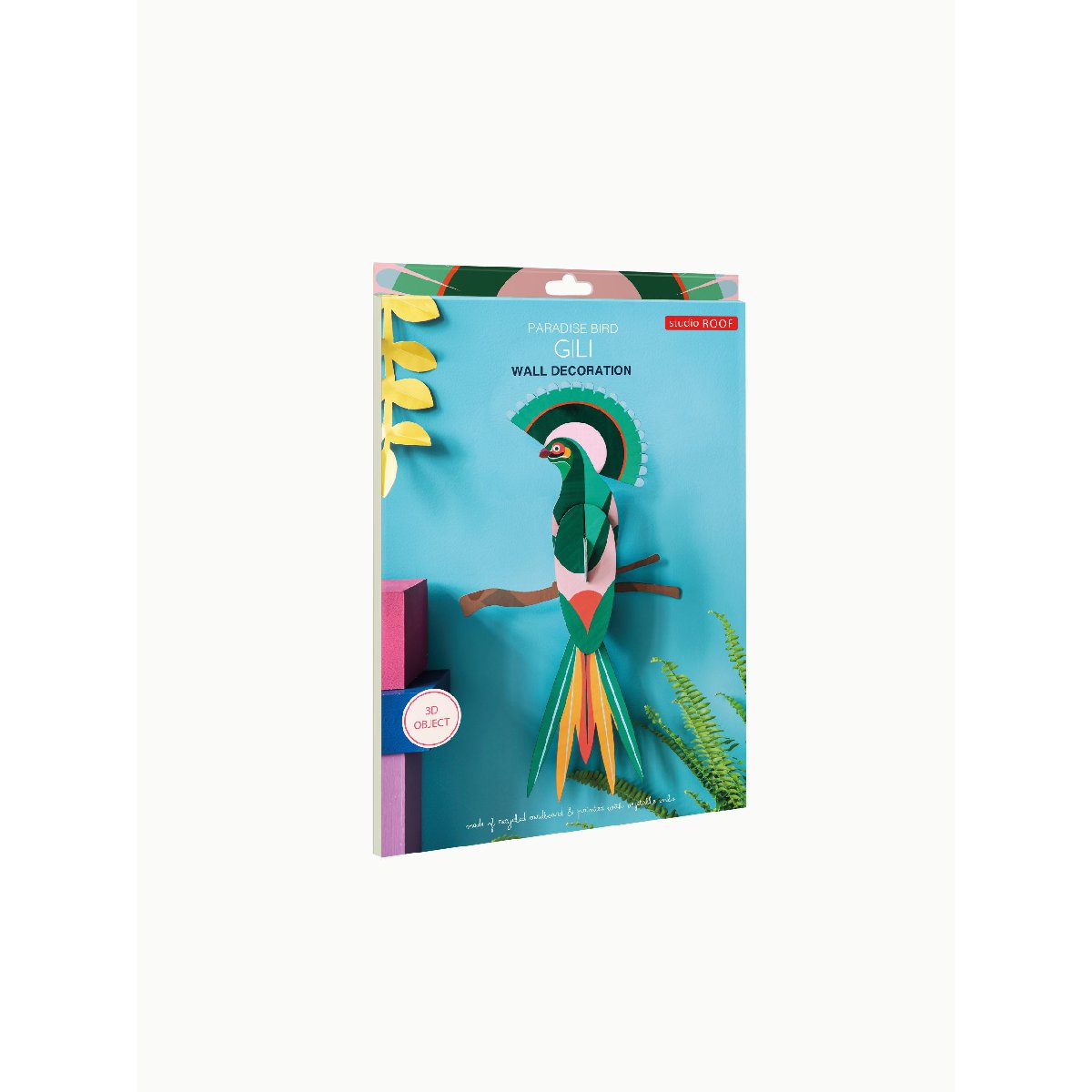 Studio Roof | paradise bird gili wall decor - box