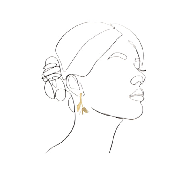 mondocherry - We Dream in Colour jewellery | little damson earrings - wear