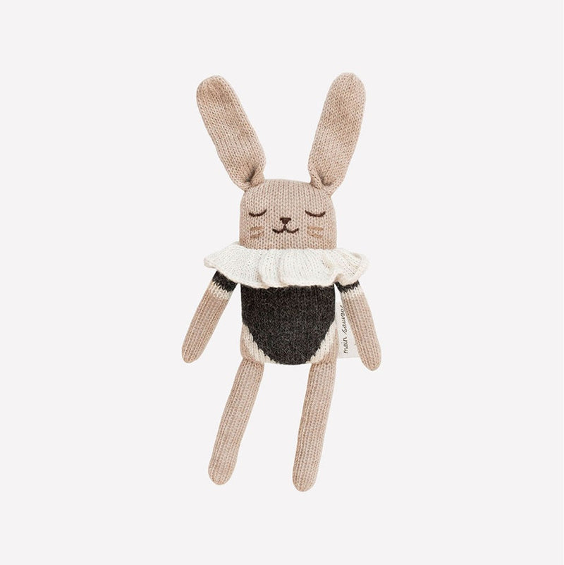 mondocherry - main sauvage | bunny soft toy | black bodysuit