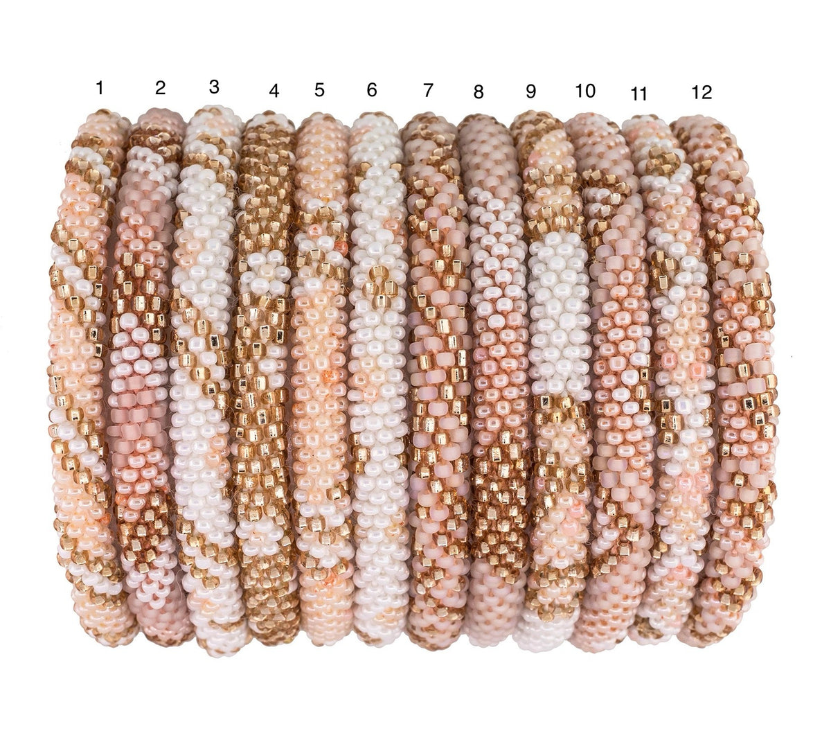 mondocherry - aid through trade | roll on bracelet | blush