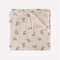 mondocherry - main sauvage | swaddle blanket | holly flowers
