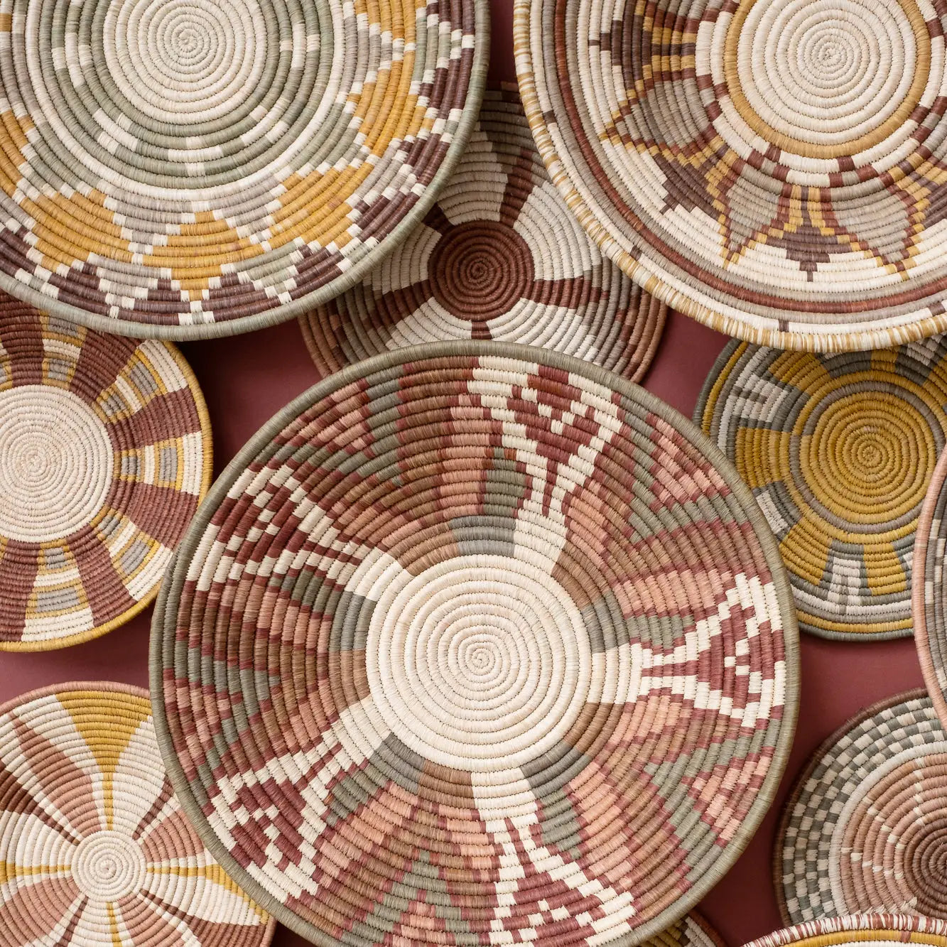 "Quilt garden" woven bowl | Elevate | Large