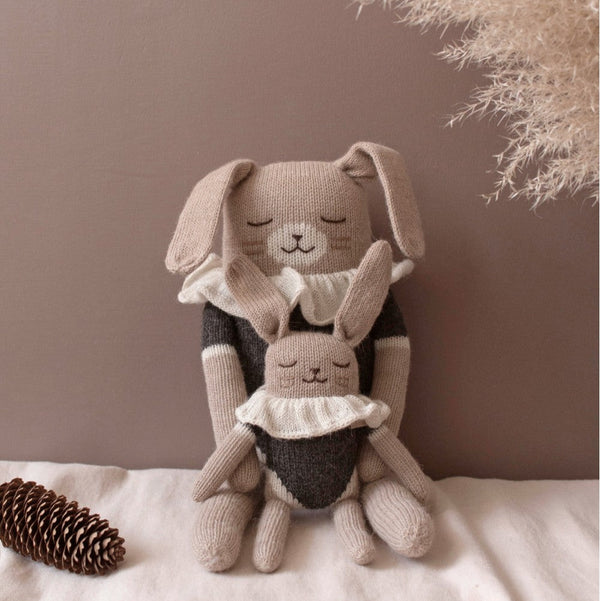 mondocherry - main sauvage | bunny soft toy | black bodysuit - friend