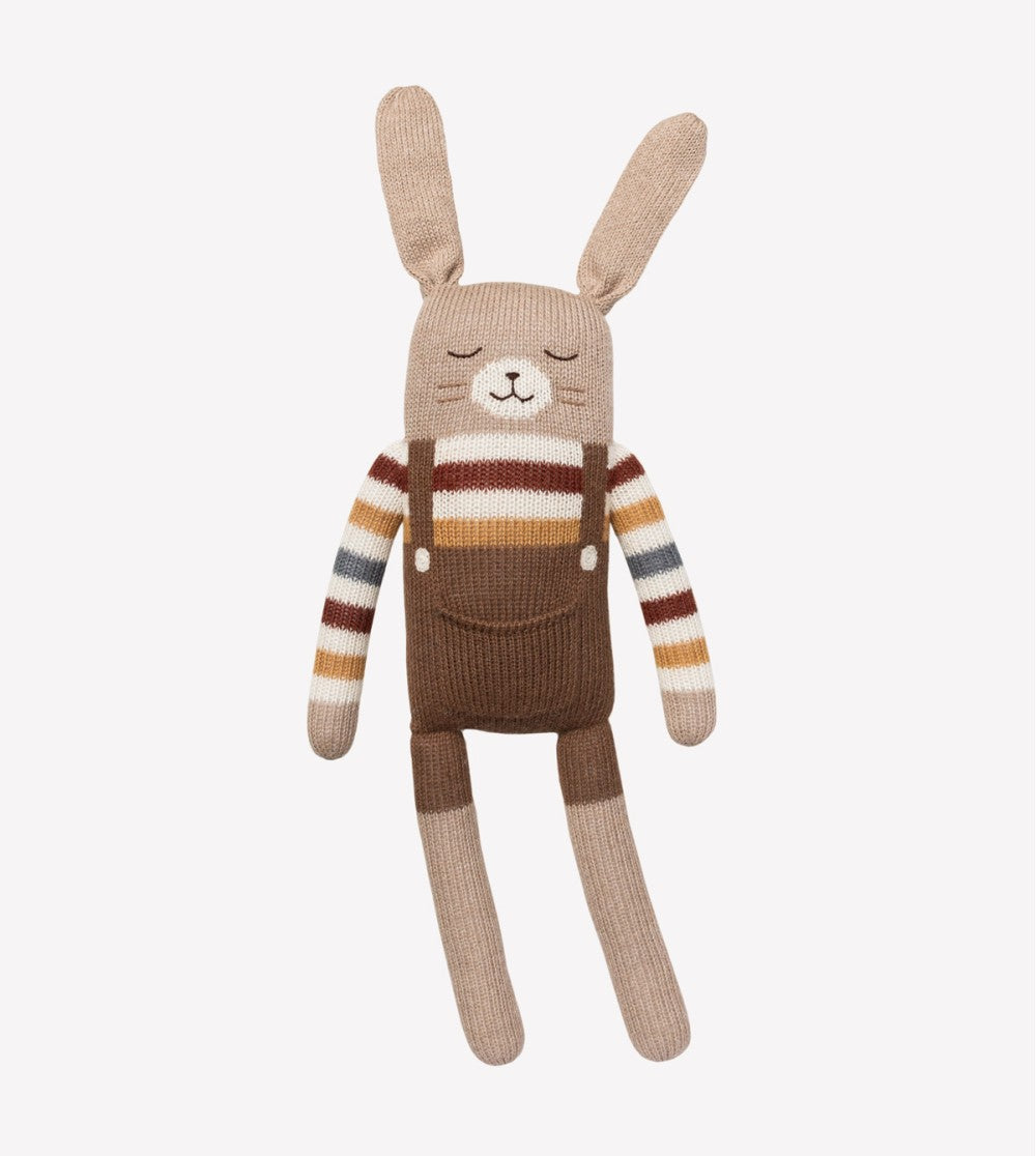 main sauvage | big bunny soft toy | rainbow sweater