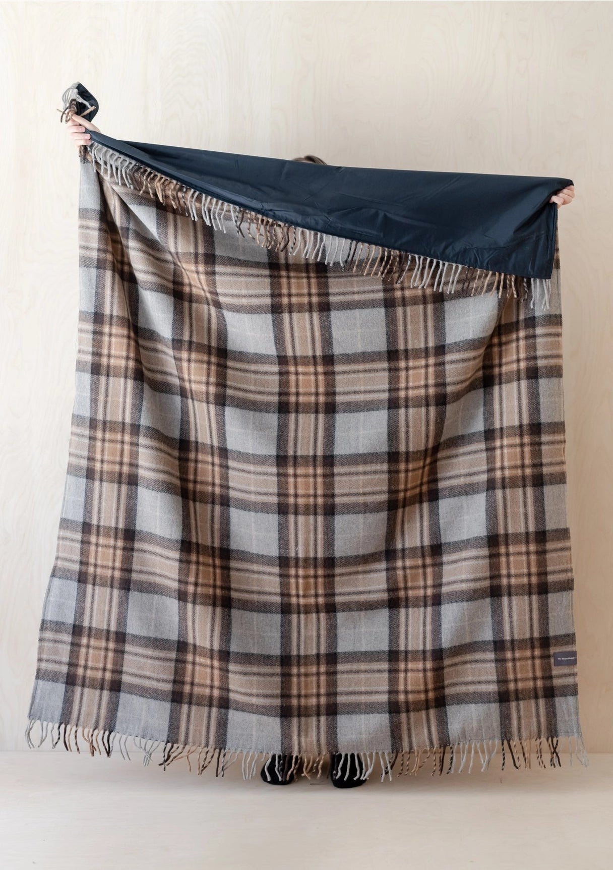 TBCo | recycled wool picnic blanket in mackellar tartan