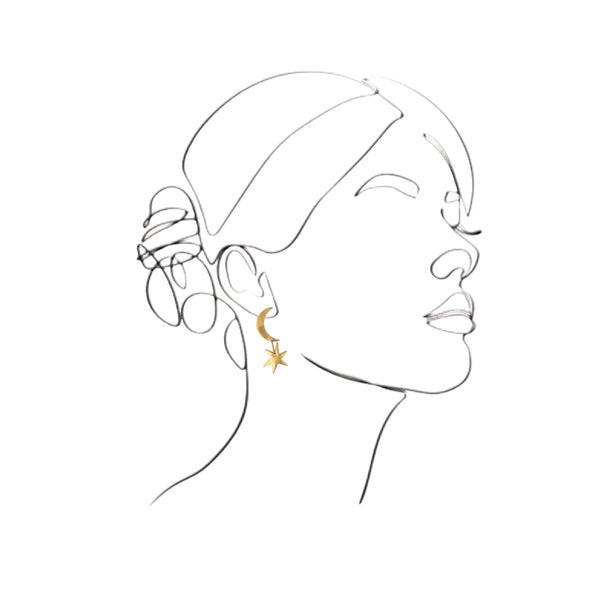 mondocherry - We Dream in Colour jewellery | wee starlet earrings - wear