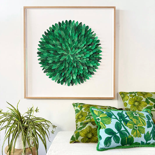 mondocherry - Bonnie and Neil | rosetta cushion | blue - bed