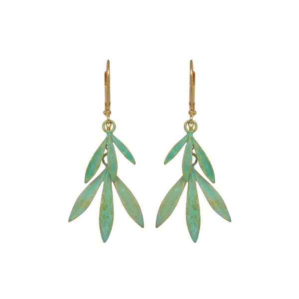 We Dream in Colour jewellery | bamboo earrings | verdigris