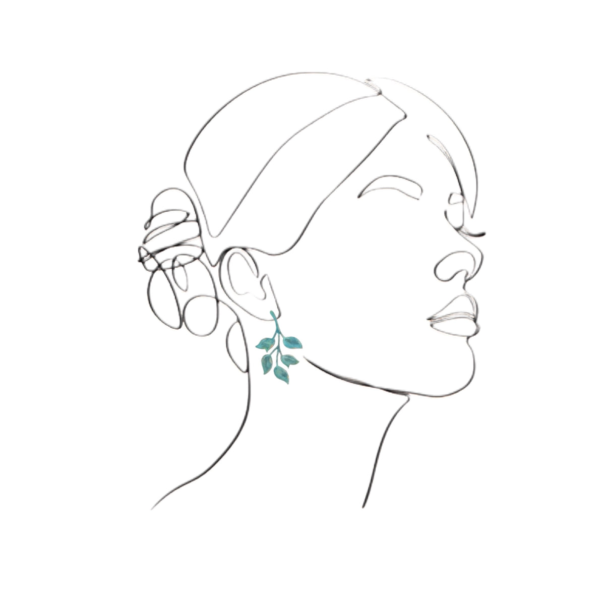 We Dream in Colour | ophelia earrings | verdigris