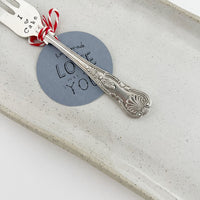 Fourchette and Cie | cake fork | “I ‘heart’ cake”