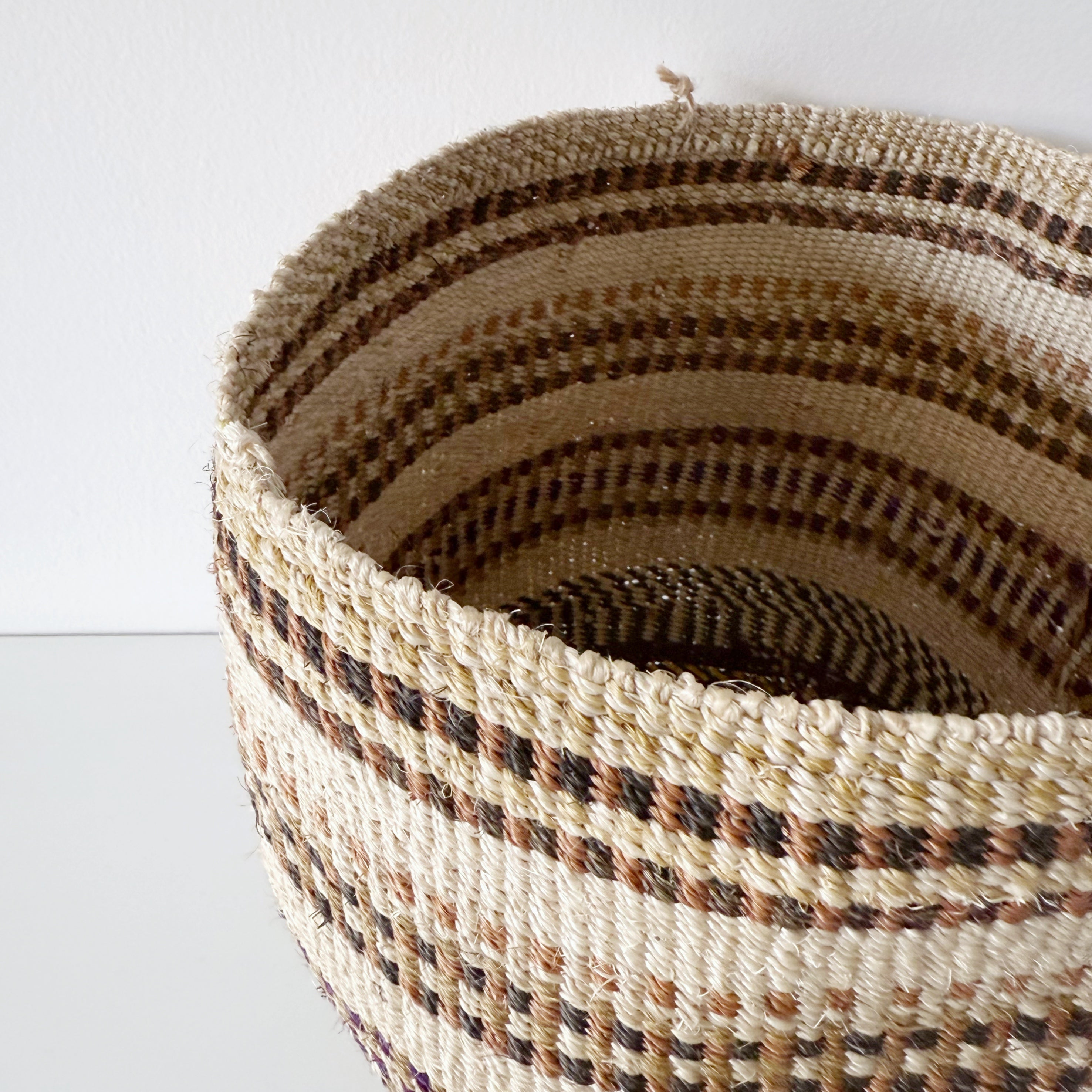 African fine weave basket #30