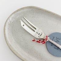 Fourchette and Cie | cake fork | “I ‘heart’ cake”