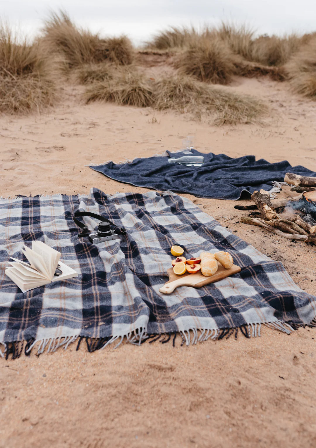 TBCo | recycled wool picnic blanket in bannockbane tartan