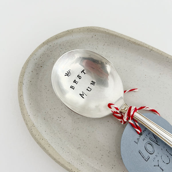 Fourchette and Cie | small serving spoon | “best mum”