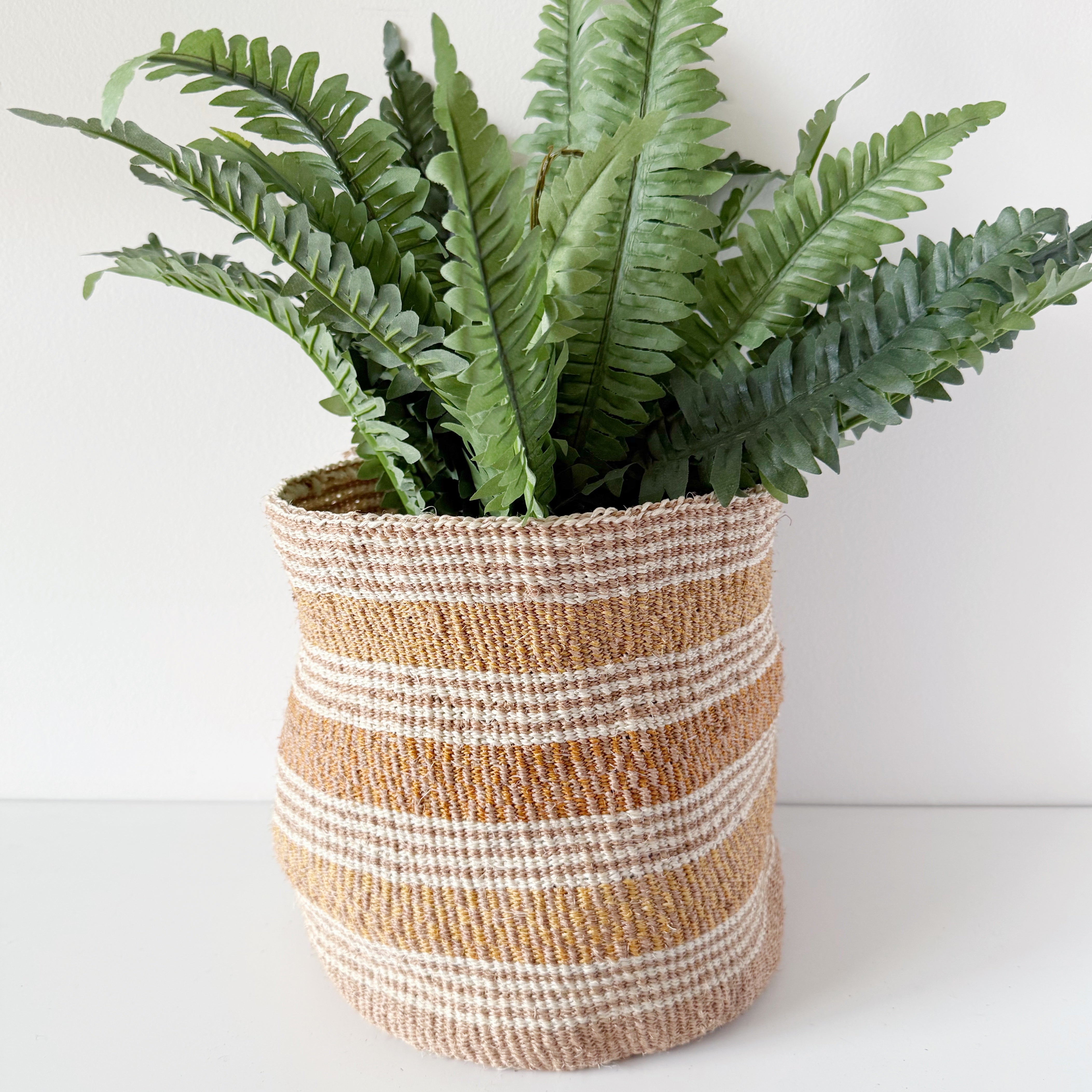 African fine weave basket #17