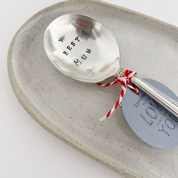 Fourchette and Cie | small serving spoon | “best mum”