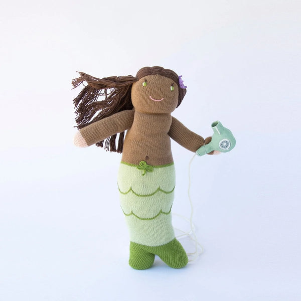 Blabla | "Symphony the Mermaid" kids cotton doll - mondocherry - pose