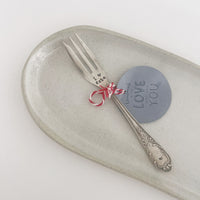 mondocherry - antique silverware teacake fork | "I heart cake"
