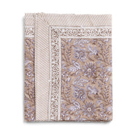 mondocherry - Indian Summer Cotton Tablecloth | beige lavender