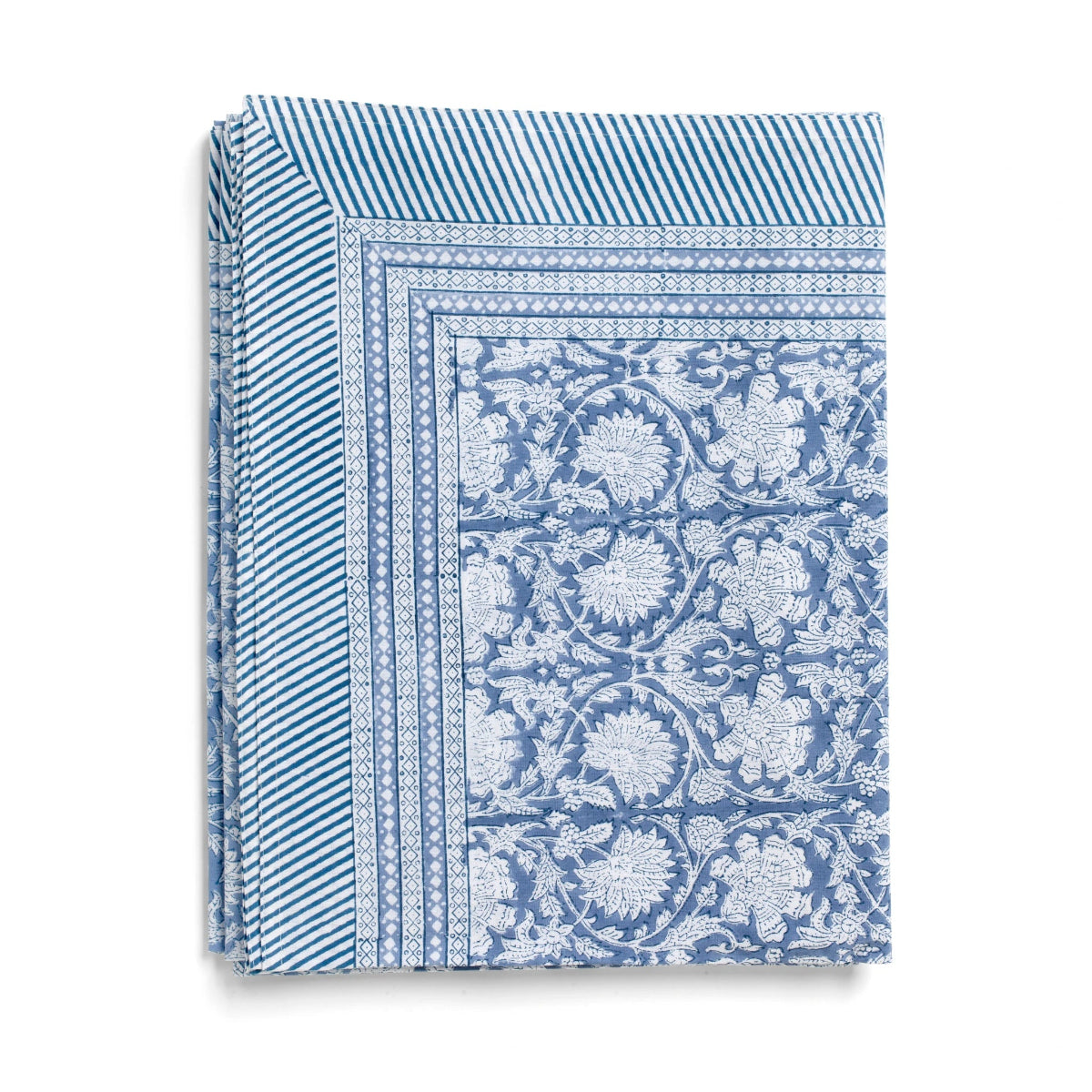 mondocherry - Paradise Cotton Tablecloth | cornflower
