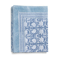mondocherry - Paradise Cotton Tablecloth | cornflower