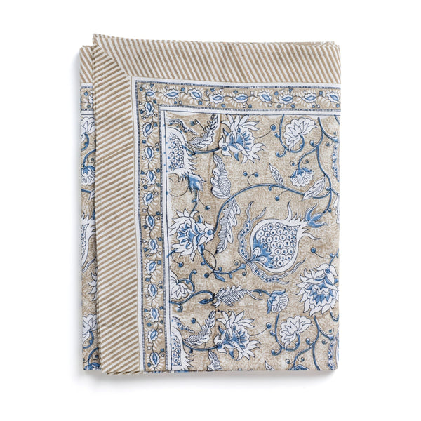 mondocherry - Pomegranate Cotton Tablecloth | blue