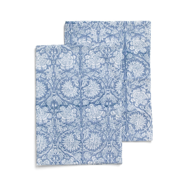 mondocherry - paradise cotton teatowel | cornflower