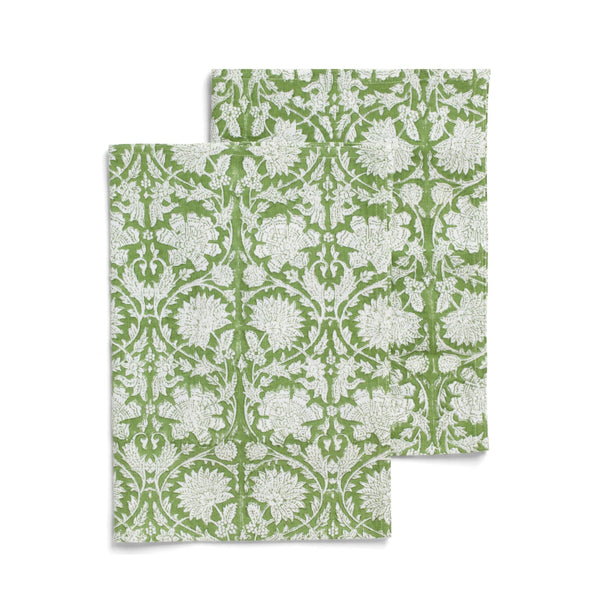 mondocherry - paradise cotton teatowel | green
