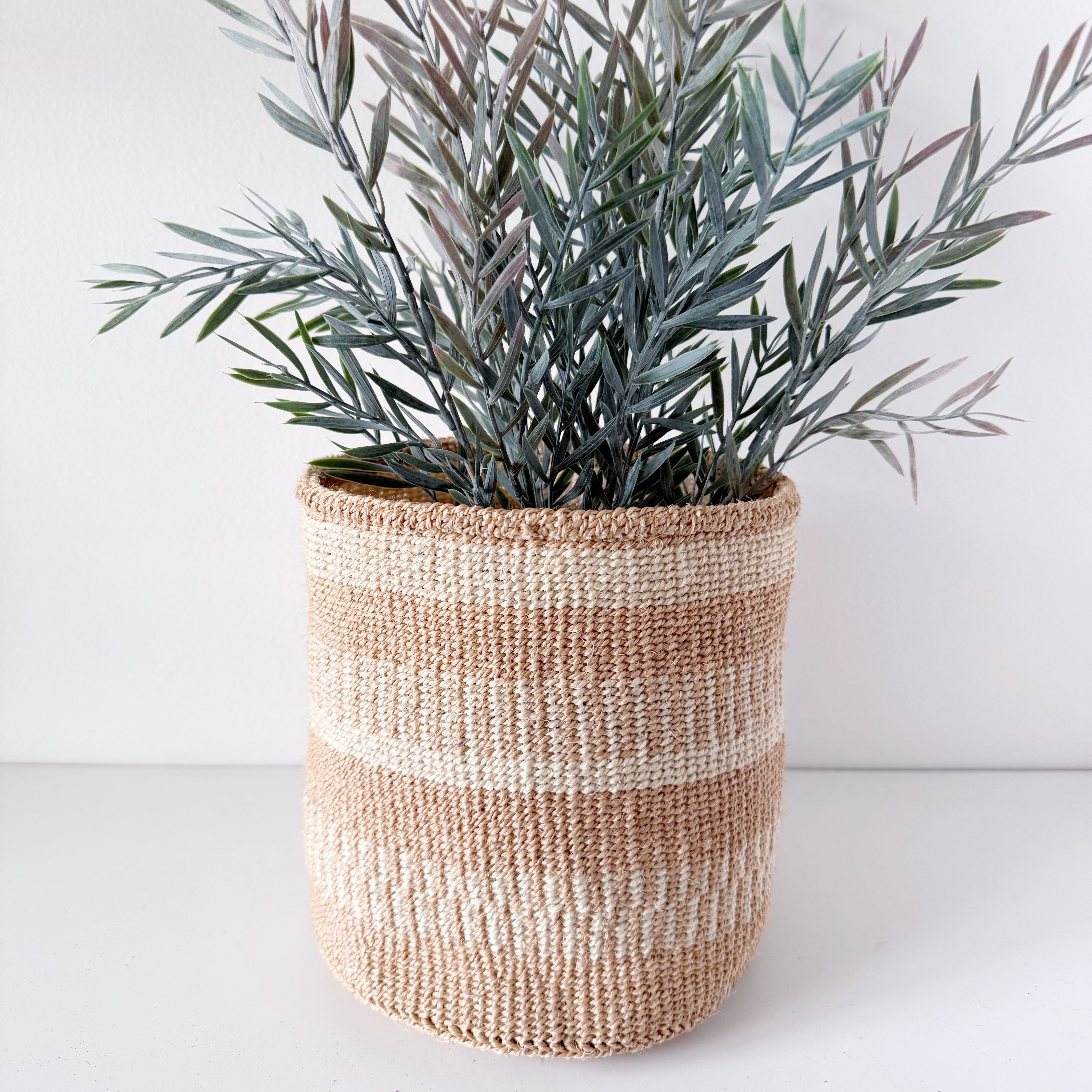 African fine weave basket #24