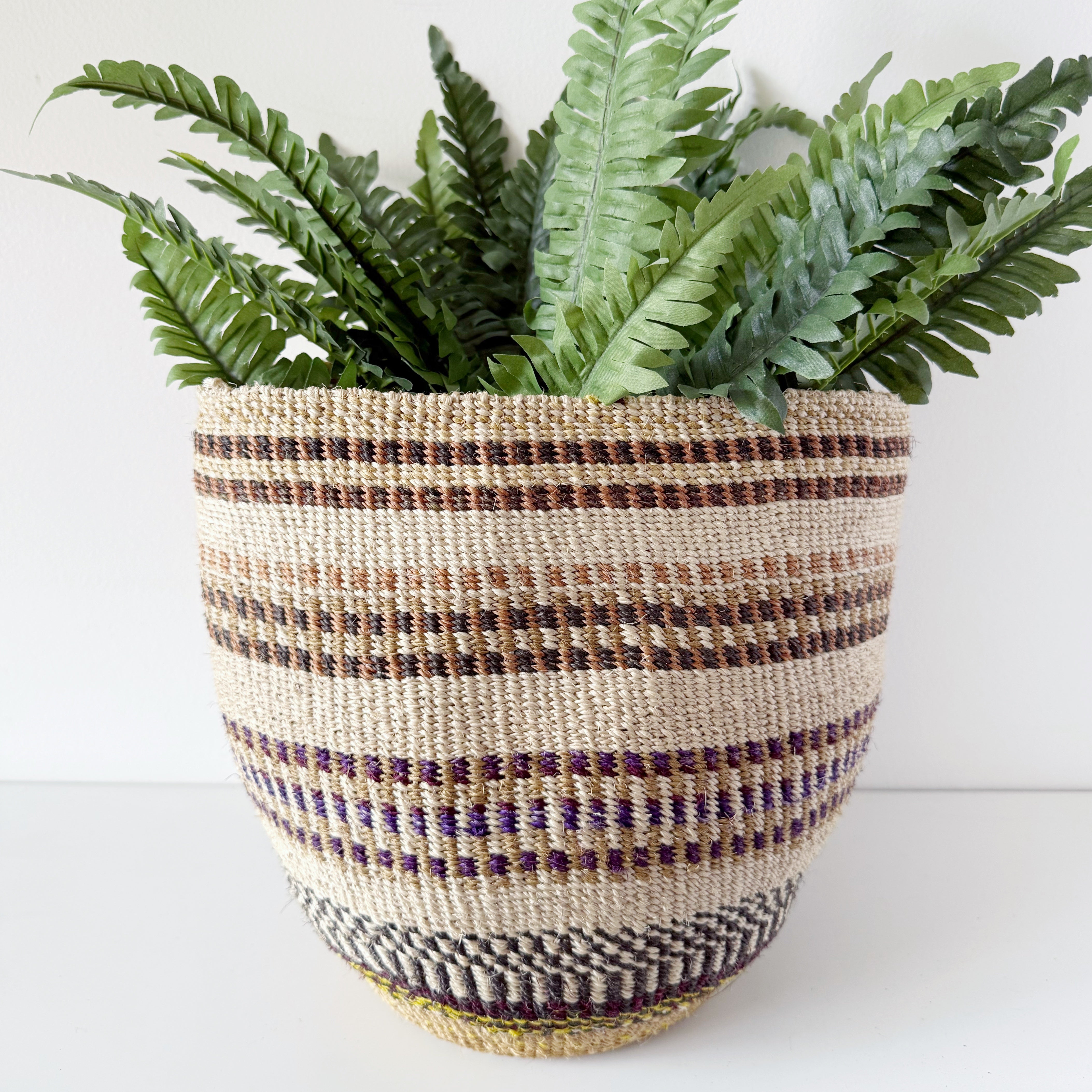 African fine weave basket #30