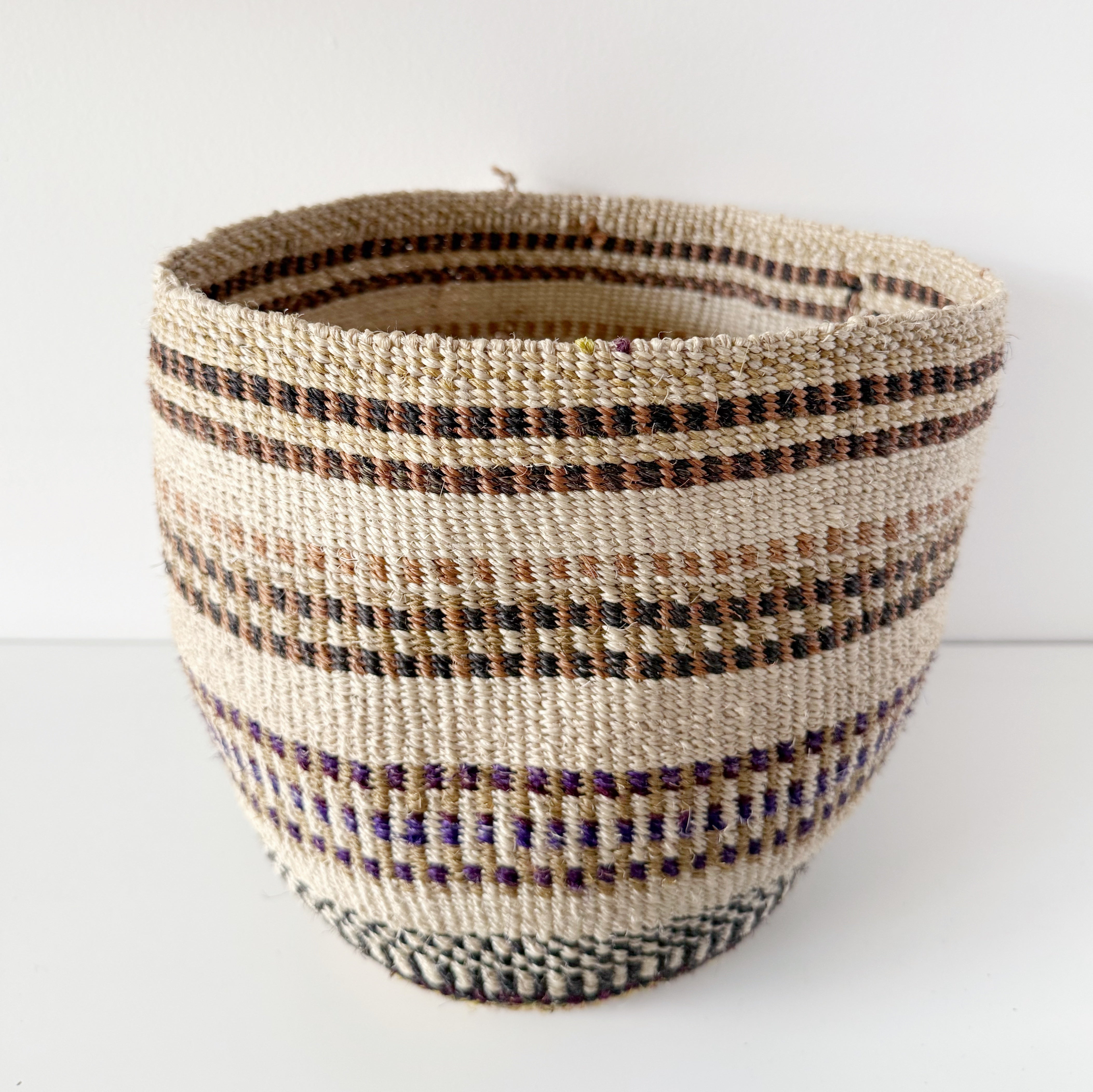 African fine weave basket #30