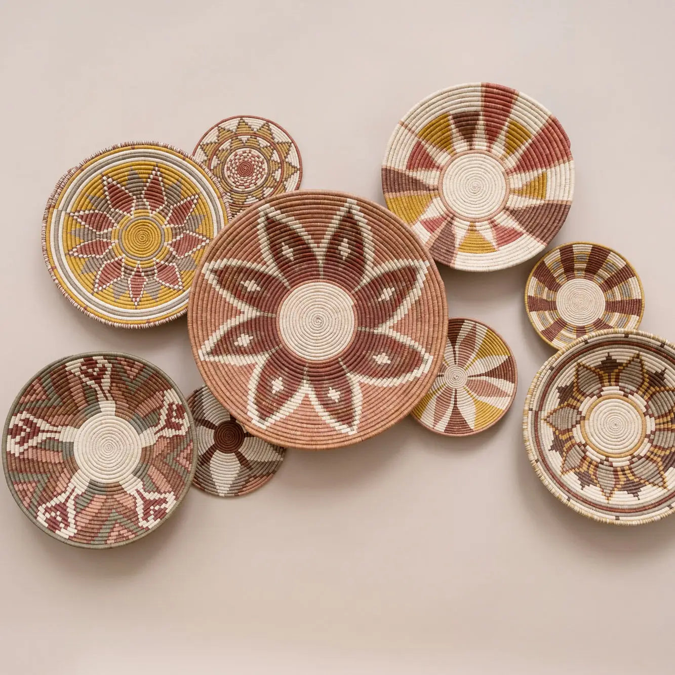 "Quilt garden" woven bowl | Elevate | Large