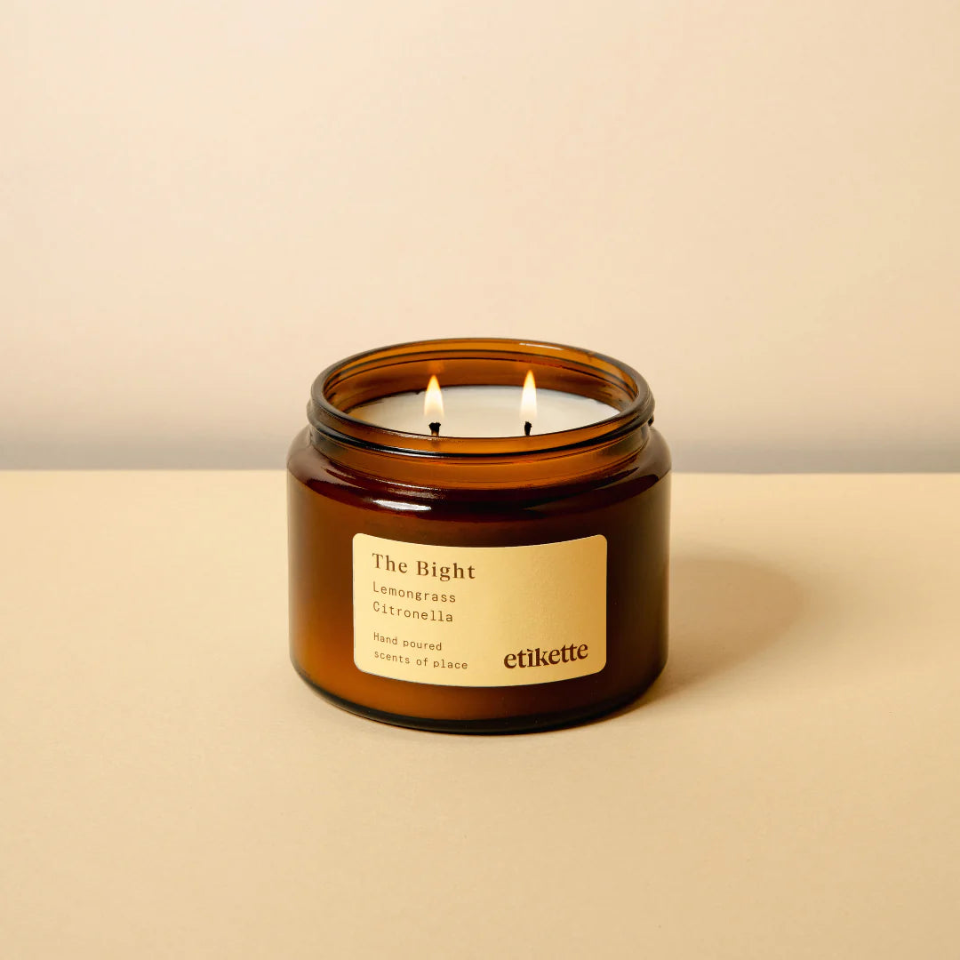 Etikette soy candle | bight lemongrass  citronella | 500ml