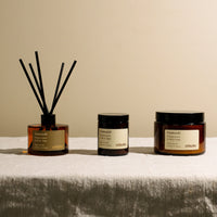 Etikette soy candle | pomegranate wild sage - collection